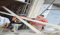 إزالة أعمال مخالفة بشارع حمدي الظاهر 