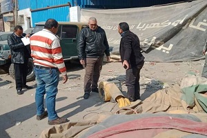 حملة مكبرة لرفع الاشغالات من شارع التروللى بمنطقة سيجال