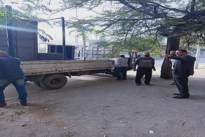 إزالة الاكشاك بشارع سراي الزعفران