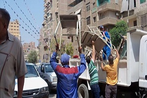 حملة مكبرة بدار السلام لرفع الإشغالات بـ3 شوارع