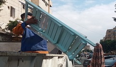 حملة لرفع الاشغالات بميدان الجامع