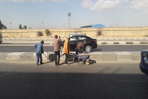 استمرار جهود الحي فى النهوض والارتقاء بمستوى النظافة 