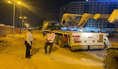 نقل المضبوطات الموجودة بمخزن الحي الجديد في شارع الثلاثين