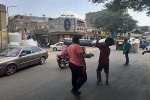 رفع الإشغالات من شوارع الحي