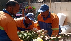 حملة لرفع الاشغالات بشارع اسماعيل رمزى