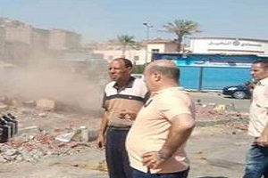 حملة لإزالة جراجات شارع العشرين ومزلقان عين شمس