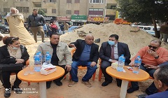 المرور بنطاق الحى لتخصيص قطعة أرض لإنشاء شادر لبيع السلع الغذائية 