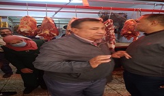 حملة بمعاونة الطب البيطري على المحلات بنطاق الحي  