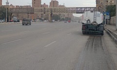 رفع كفاءة منظومة النظافة ببعض الشوارع بالحي