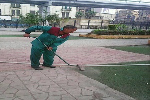 نظافة حديقة العتبة