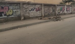 تطوير اعمدة الانارة بشارع بين المدارس 