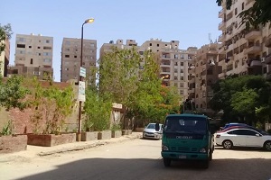 تركيب عدد 19 كشاف ليد بشارع الطيران