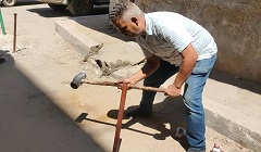 رفع الحواجز الحديدية من شارع المهدى 