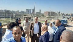 نائب محافظ القاهرة تتفقد أعمال التطوير بمنطقة جبخانة