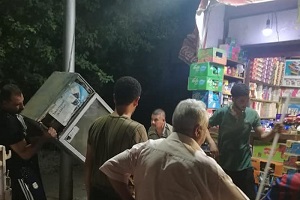 حملة لرفع اشغالات كشك بشارع الشركات