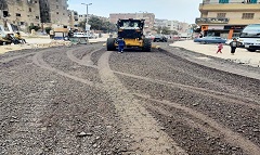تطوير ورفع كفاءة شارعى مسجد عزام وذكي