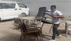 حملة لرفع الاشغالات بشارعي الشهيد وحسن الفقى بالمرج الغربي