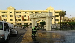 رفع كفاءة النظافة بشوارع الحي