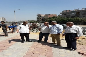 خطة تطوير ورصف شوارع الحى 