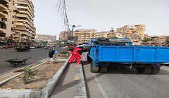 حملة للارتقاء بمنظومة النظافة ورفع جميع الاشغالات بالحي