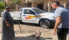 رفع الحواجز الحديدية بشارع عبد الرحمن رشدي