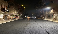 استكمال اعمال تركيب بردورات وسفلته بشارع علي بهلول 