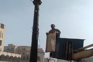 حملة لرفع الإشغالات والدعاية الإنتخابية 