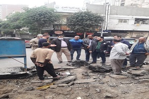 متابعة سير العمل وتفقد حالة النظافة بالشوارع