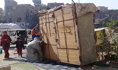 حملة لرفع الإشغالات بشارع الفيروز
