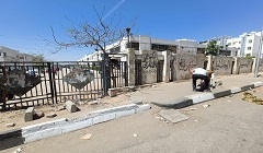 حملة لرفع كافة اشغالات الباعة الجائلين حول مستشفى السلام