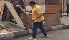 حملة لرفع الاشغالات بنطاق الحي 
