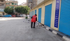 متابعة أعمال النظافة بنطاق الحي 