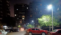 تركيب كشافات ليد بشارعي جمال حمدان ومتولى الشعراوى