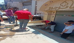 حملة مكبرة لرفع الاشغالات بنطاق الحي 