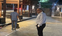 إيقاف اعمال بدون تراخيص في شارع ٢٥٠ الشرقي