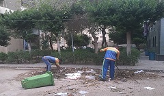 رفع وإزالة جميع المخالفات والاشغالات بالحي