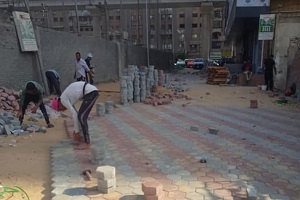 رصف وتركيب بلاط إنترلوك وبلدورات بمنطقة المصانع