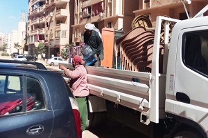 حملة لرفع الاشغالات والتعديات من الشوارع والطرق والميادين العامة