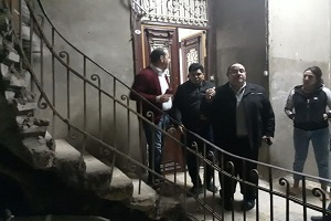 إخلاء عقار بالجمالية للخطورة الداهمة