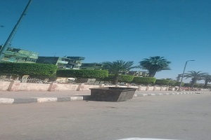 رفع القمامة من شوارع حي الزاوية الحمراء