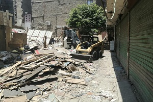 رفع الإشغالات والمخلفات من حارة المزين
