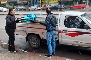 حملة لرفع الاشغالات ببعض الشوارع بالحي