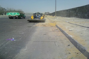 تجريد الشوارع وأعمال دهانات بحي طره