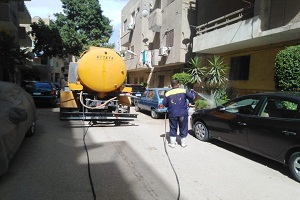 استمرار حملات التطهير والتعقيم بحي المعصره