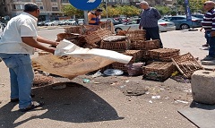 رفع كفاءة منظومة النظافة بمحيط حديقة الطفل 