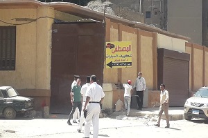 حملة لرفع الإشغالات بالحي