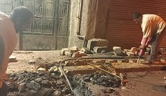 متابعة الاعمال اليومية بالحي 