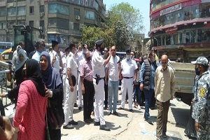 حملة لرفع الإشغالات بالجمالية
