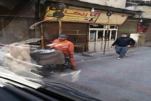 متابعة أعمال النظافة بالجمالية