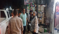 رفع الاشغالات بمدينة قباء وشارع العشرين